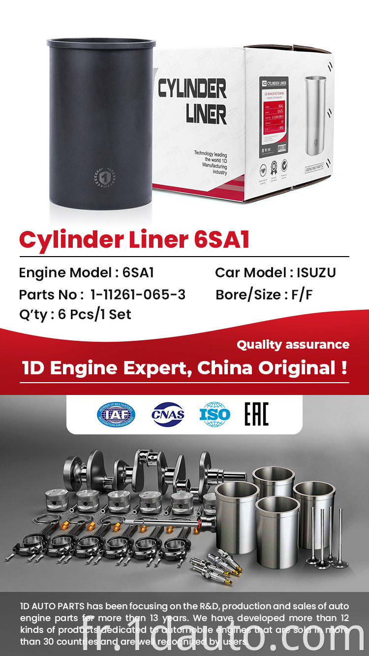Engine Part Cylinder Liner 6SA1